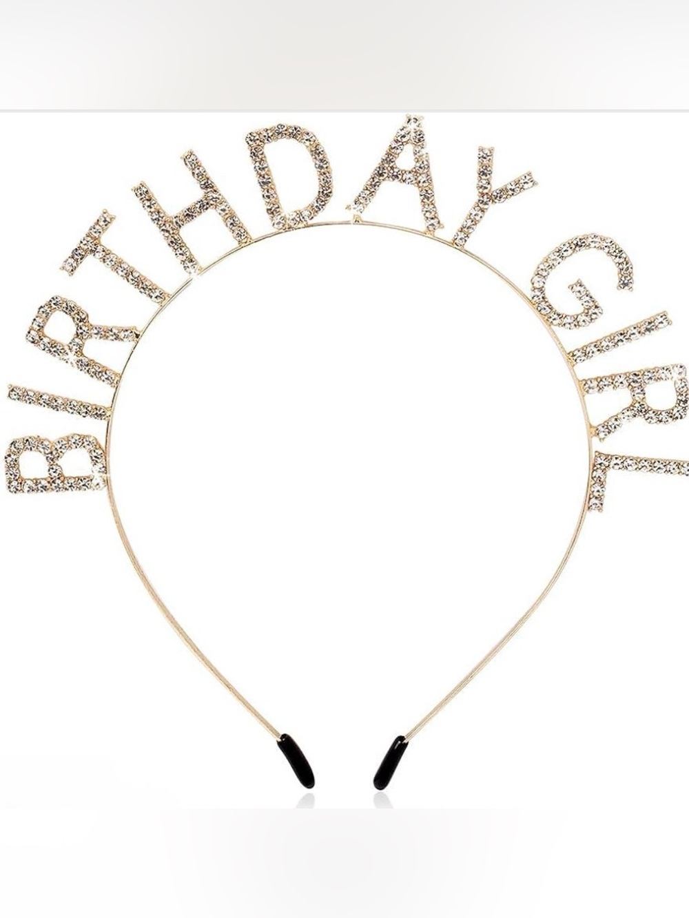 Gold Rhinestone 'Birthday Girl' Headband